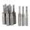 20Pc 1/4 Inch Wrench Hex Bit Socket Set Deep Long 1/2 Inch Impact Drill Socket Adapter Drill Bits 7