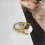 Übertriebene Stile, Y-Ringe mit Perlenakzent,-Goldene Nr. 8 7