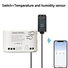 Tuya Life WiFi Relay Temperature Humidity Monitoring Thermostat Sensor Passive Dry Contact 7-32V