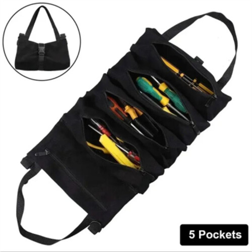 Multi-Purpose Tool Bag Professional Multi Pocket Hardware Tools Pouch Roll  Portable Small Tools Organizer Bag 1