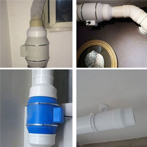 5X Ventilation Pipe Reducer Adapter Pipe Air Duct Adapter Pipe Connector for Inline Ventilation System(150-100mm) 2