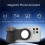 Bastão de Selfie Magnético  para Celular, Portátil, com Luz LED e Design Ergonômico. A 6