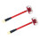 2pcs 5.8GHz Cloverleaf Antenna FPV Receiver Transmitter 5dbi RHCP RP-SMA Red 2