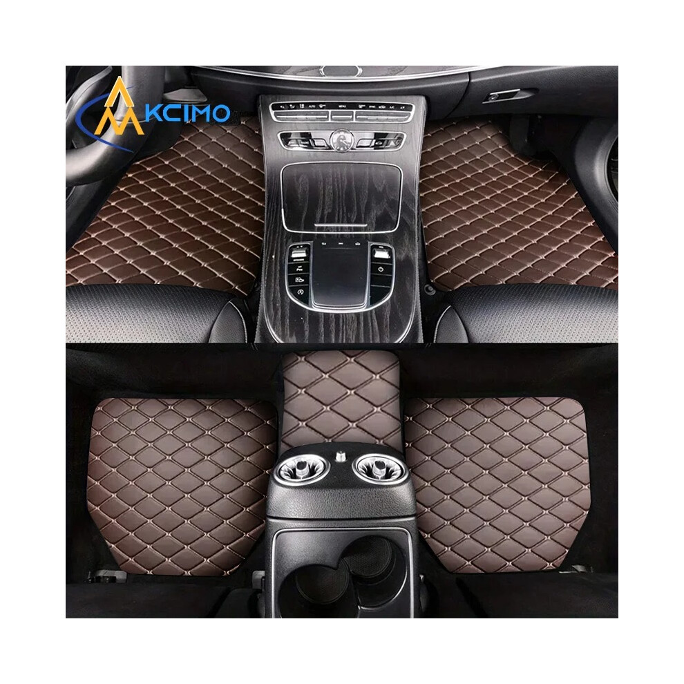 Universal 5Pcs Car Floor Mats Pu Leather Waterproof Dust-Proof Auto Foot Pad Protector Pads Fashion Car Foot Pad 810055123568