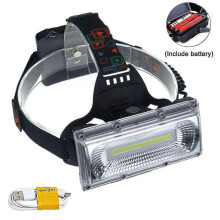 Led Headlamp Rechargeable Headlamp High Bright Headlight 3 Modes Adjustable Waterproof Lightweight Work Light for Hard Hat Camping Cycling Hunting Fis