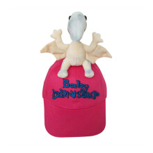 Cartoon Baseball Hat for Girls Kids Pterosaur Casual Hat for Sports Gym Mountain Camping Hat Outdoor Activity  Rose Red