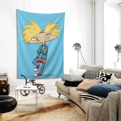 Tapeçaria Hey Arnold 60x40 polegadas, poliéster, para pendurar na parede. 1