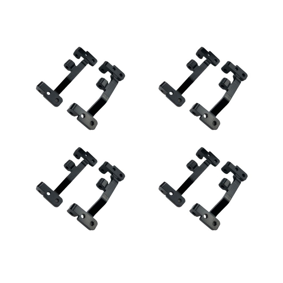 4Pair Metal Pull Rod Base For Wpl C24 C14 C14k C24k 1/16 Rc Car Upgrade Parts Black 6033952730774