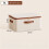 Foldable Linen Storage Box with Lid - Large Capacity Dustproof Organizer for Home 40x30x21cm 6