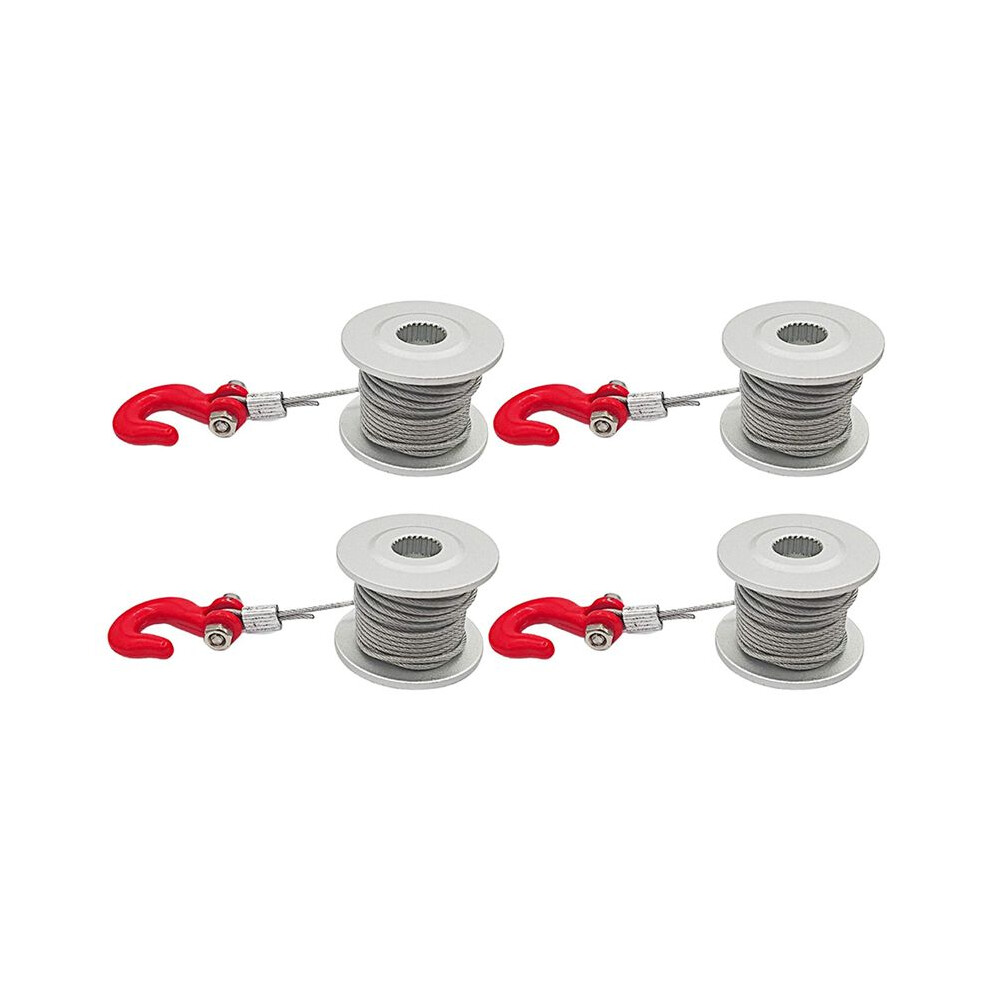 4Pcs 25T Steering Gear Servo Winch Wheel Drum For 1/10 Rc Crawler Car Trx4 Axial Scx10 90046 D90 D110 6033113270460