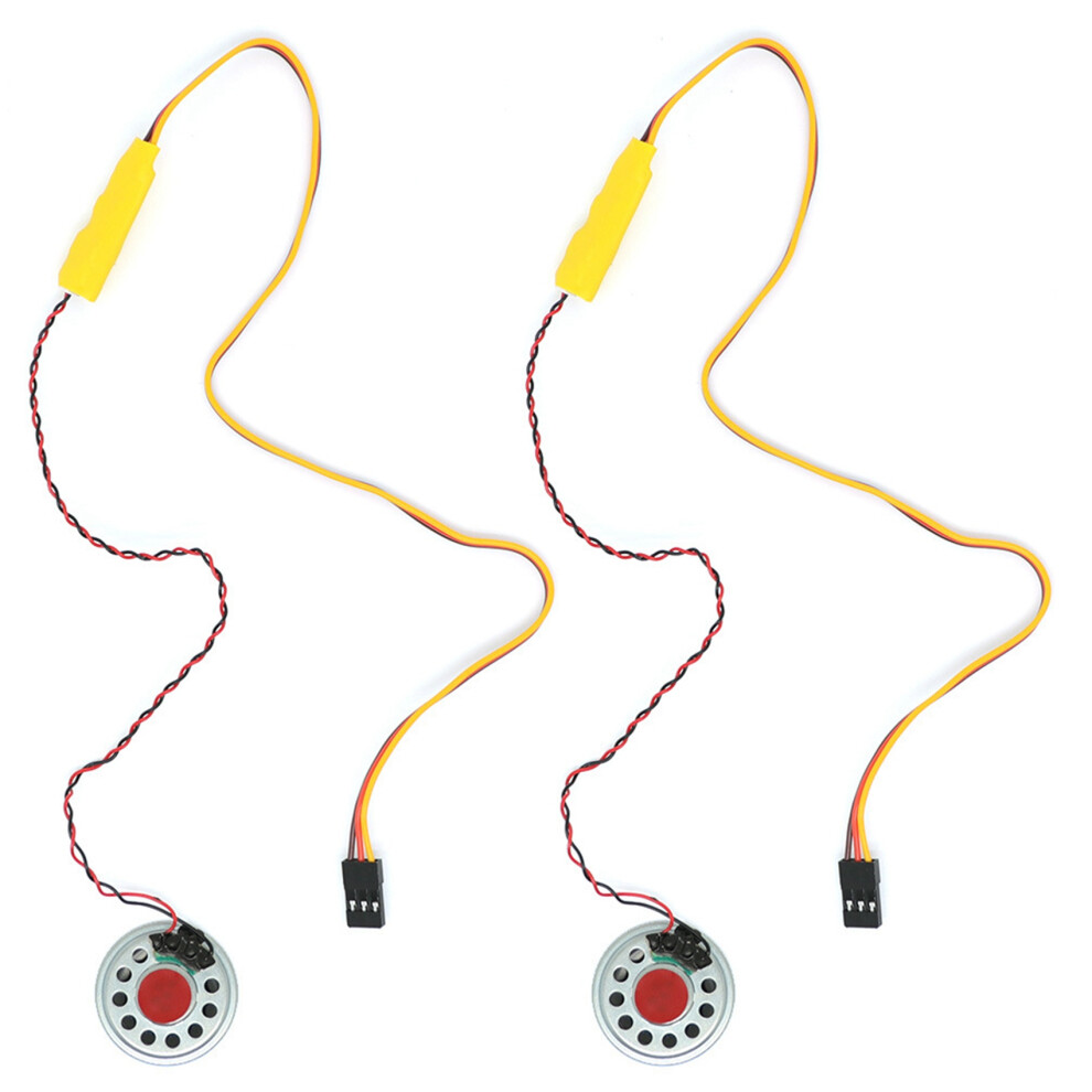 2X Rc Car Horn Sound Simulator Speakers Sound Group For 1/10 1/8 Rc Car Axial Scx10 Trx4 D90 Yikong 6034013934438