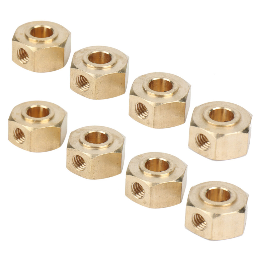 8Pcs Brass 12Mm Hex Wheel Hub Adapter For Yk4102 Yk4103 Yk4082 Yk6101 Yikong Rc Crawler Car Upgrade Parts 4711707692752