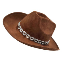 Fashion Wide Brims Cowboy Hats Costume Props Headwear for Casual Outfit Hiking Camping Concerts Event Dressingup Props Multicolor