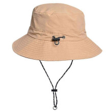 (Khaki) Summer Waterproof Packable Bucket Hat Portable Breathable Unisex Hat For Picnic Camping
