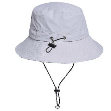 (Light Gray) Summer Waterproof Packable Bucket Hat Portable Breathable Unisex Hat For Picnic Camping