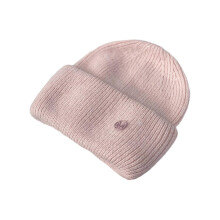 (Pink) Solid Color Beanie Hat Trendy Letter for M Knitted Hat Thermal Woolen Hat Windproof Ear for Protection for Chilly Outdoo  Mocha
