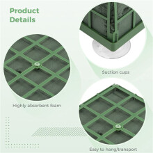 4Pcs Floral Foam Cage Flower Holder with Floral Foam and Suction Cup for Wedding Table Centerpiece Floral Arrangement