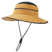 (Yellow) UV Protective Hat for Women Man Sunproof Hat Summer Outdoor Fisherman Hat Adult Breathable Outdoor Camping Hiking Hat  Yellow