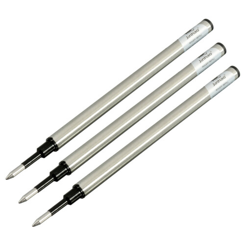 3X JINHAO Medium Nib Screw Roller  Point Pen Refill Black Ink