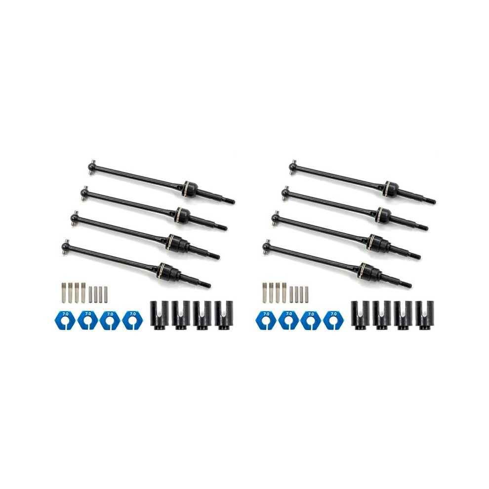 8Pcs Steel Front And Rear Drive Shaft Cvd For 1/10 Slash Rustler Stampede Hoss Vxl 4X4 Rc Car Upgrades Parts,1 4711181633746
