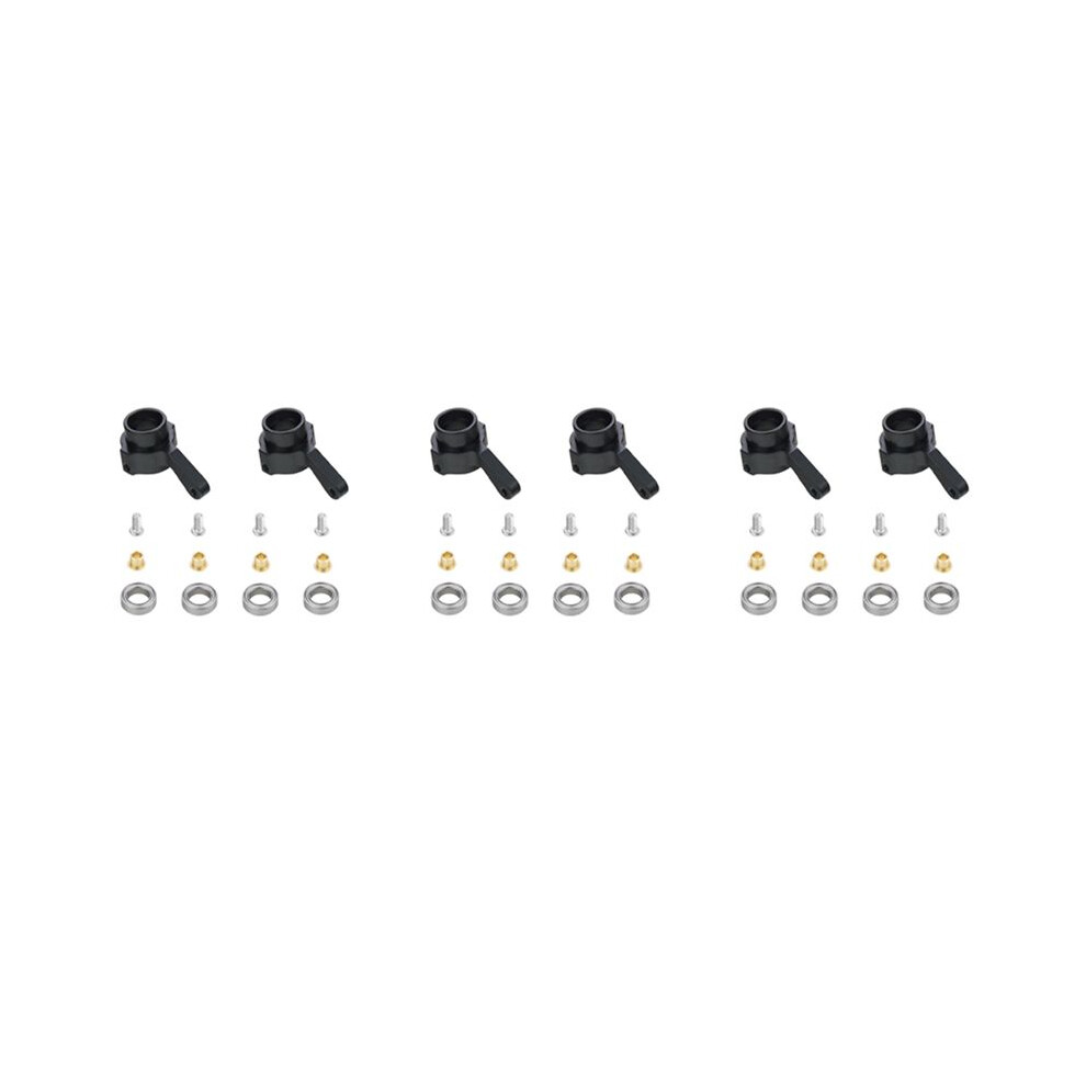 3X Metal Steering Cup Turn Cup Kit For Wpl C14 C24 C34 C44 B14 B1 B16 B24 B36 Mn D90 D91 Mn99s Rc Car Parts, Black 4711037262748