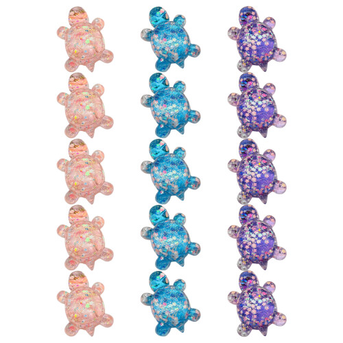 Pack Of 5 Dynamic Liquid Flowing Turtles Statues-Pink 1
