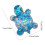 Pack Of 5 Dynamic Liquid Flowing Turtles Statues-Pink 4