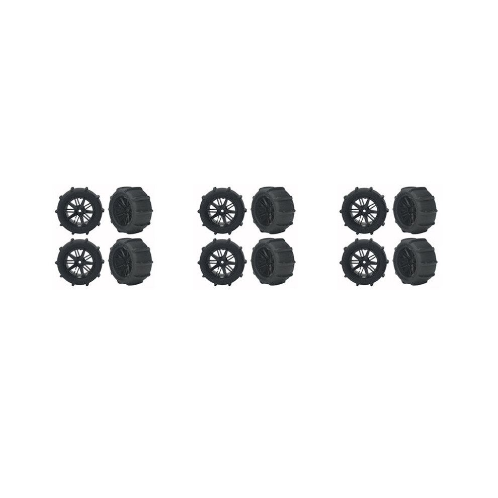 20Pcs 80Mm Snow Sand Tires Tyre Wheel For 144001 124019 12428 104001 Haiboxing 16889 Sg1601 Rc Car Upgrade Parts 6034116889406