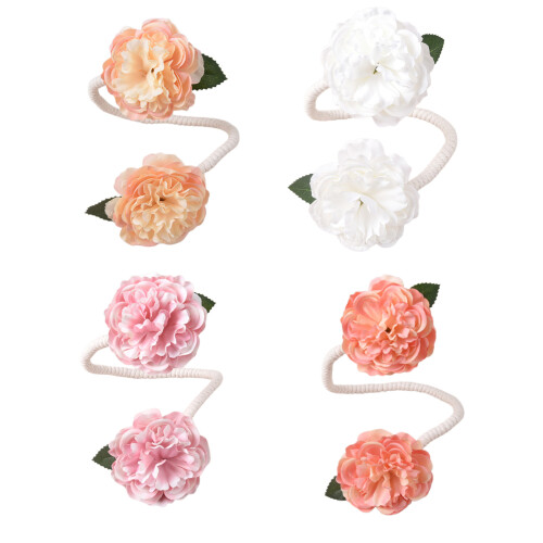 Elegant Bendable Curtain Tie Back Soft-Moonlig  milky 1