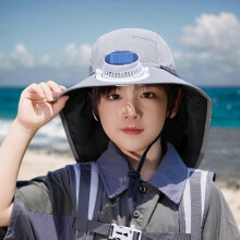 Kids Hat with Fan Wide Brim Cooling Hat Quick-Drying Sunblock Cap Wide Brim for Cycling Fishing Camping Summer Cooling Tool diplomatic