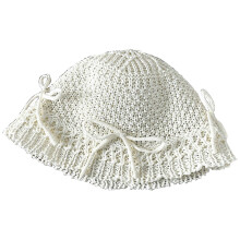 (White) Girls Teens Crochet Bucket Hat with Bowknot Decals Woman Straw Weaving Floppy Hat Teens Summer Spring Camping Sun Hat  White