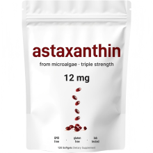 Astaxanthin 12mg Antioxidant Supplements Fresh Microalgae Eye Joint Skin Health