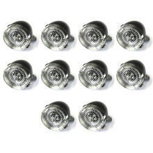 10X Retro Bicycle Bike Accessory Front Light Bracket Vintage 3LED Headlight (Black)