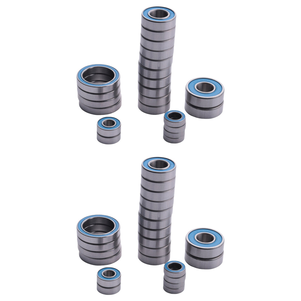 44Pcs Rubber Sealed Bearing Kit For Arrma Typhon Kraton Outcast Notorious Senton Mojave 6S Blx Rc Car Upgrade Parts 4712948723281