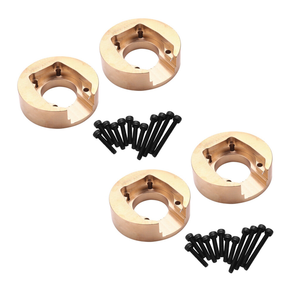 4Pcs 110G Brass Counterweight Balance Weight For Absima Cr3.4 Sherpa Khamba Cr1.8 Yucatan Rc Crawler Car Upgrade Parts 6034116832440