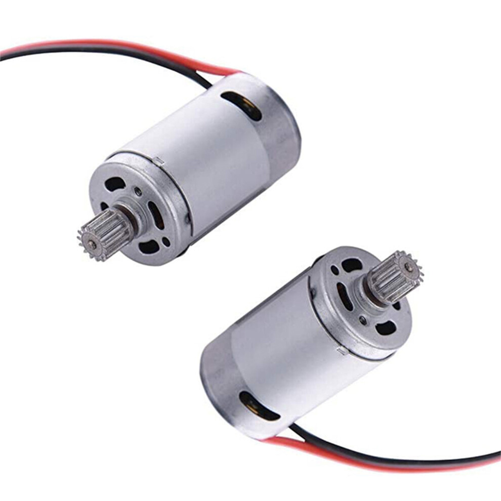 2X 15-Dj01 390 Motor With Gear Car Parts For S911 S912 9115 9116 Rc Car 390 Motor Electric Brushed Motor Replacement Silver 4712196695194