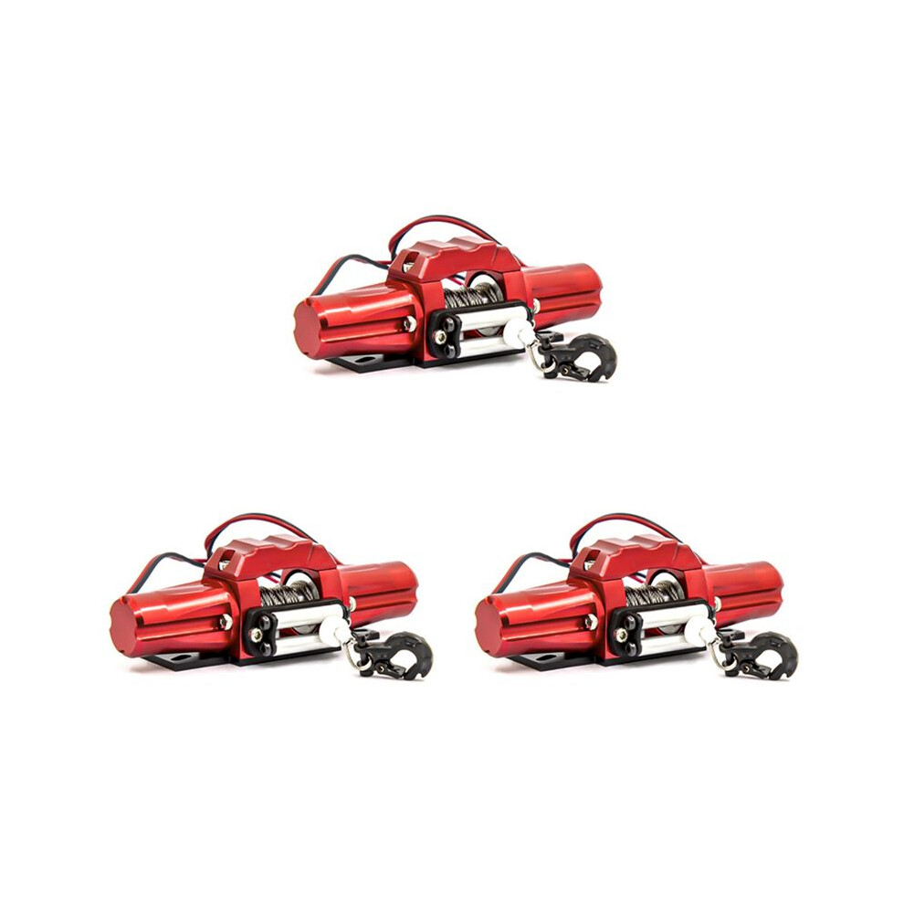 3X Double Motor Metal Simulated Winch For 1/10 Rc Crawler Car Rc4wd D90 Axial Scx10 Trx4 Km2 Parts Accessories 6033977922956