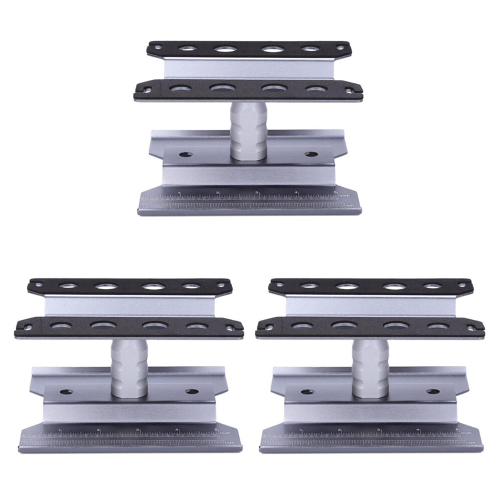3X Metal Rc Car Workstation Work Stand Repair 360 Degree Rotation For 1/8 1/10 1/12 1/16 Scale Models, Grey 4712283517996