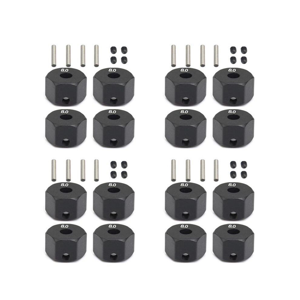16Pcs 12Mm Wheel Hex Hub For 1/10 Rc Crawler Axial Scx10 Traxxax Trx4 Mst Rc Car Part,8Mm 6031995461815