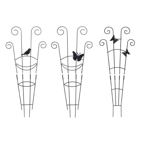Iron Plant Climbing Frame Support For Outdoor-butterfly1 type 1