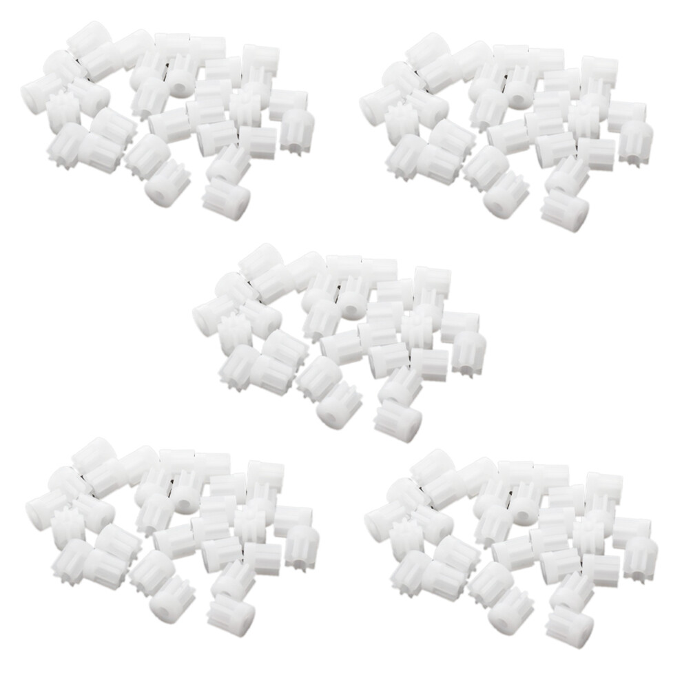 150Pcs 0.5 Modulus 8 Teeth Plastic Gear Cog For 2Mm Toy Car Motor Shaft 4712893801911
