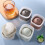 Silicone Ice  Maker for Whiskey & Cocktails,Large Round Ice Mold with Stackable Lid 5