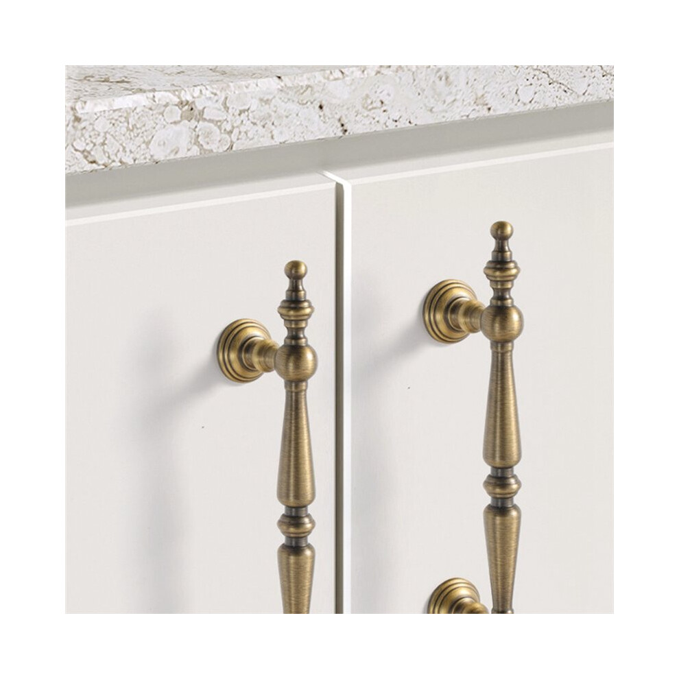 Solid Brass Furniture Handles Cupboard Wardrobe Dresser Shoe Drawer Vintage Bronze 128Mm Hole Spacing 4713929411470