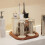 Elegant Antique Bathroom Toothbrush Toothpaste Organizer-Black 7