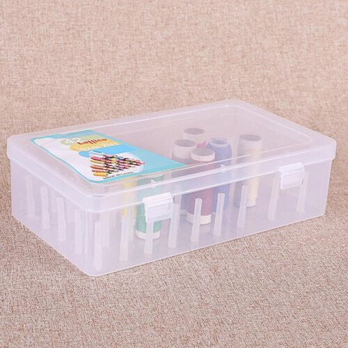 Sewing Thread Holder Box 42 Slots 3 Pack 1