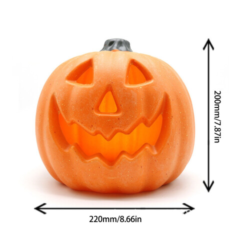 Lanterna de abóbora oca com LED para o Halloween e a Páscoa. 2