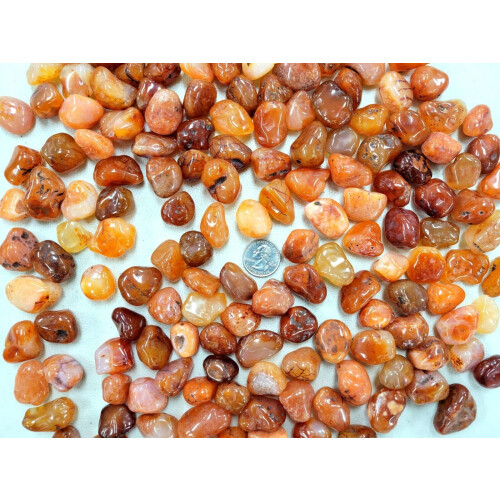 Getrommelte Karneolsteine, klein, 0,5–1 Zoll 1