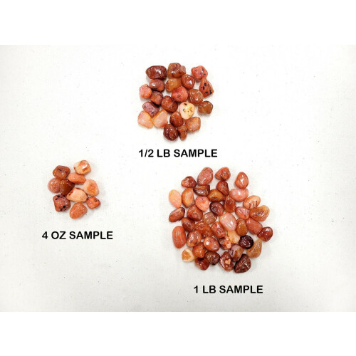 Getrommelte Karneolsteine, klein, 0,5–1 Zoll 2