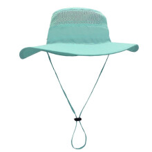 (Light blue) Sun Hat for Men Women UV Protection Foldable Bucket Hat for Fishing Hiking Camping