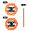 Halloween hängande squash väggdekoration 2D non-woven 4
